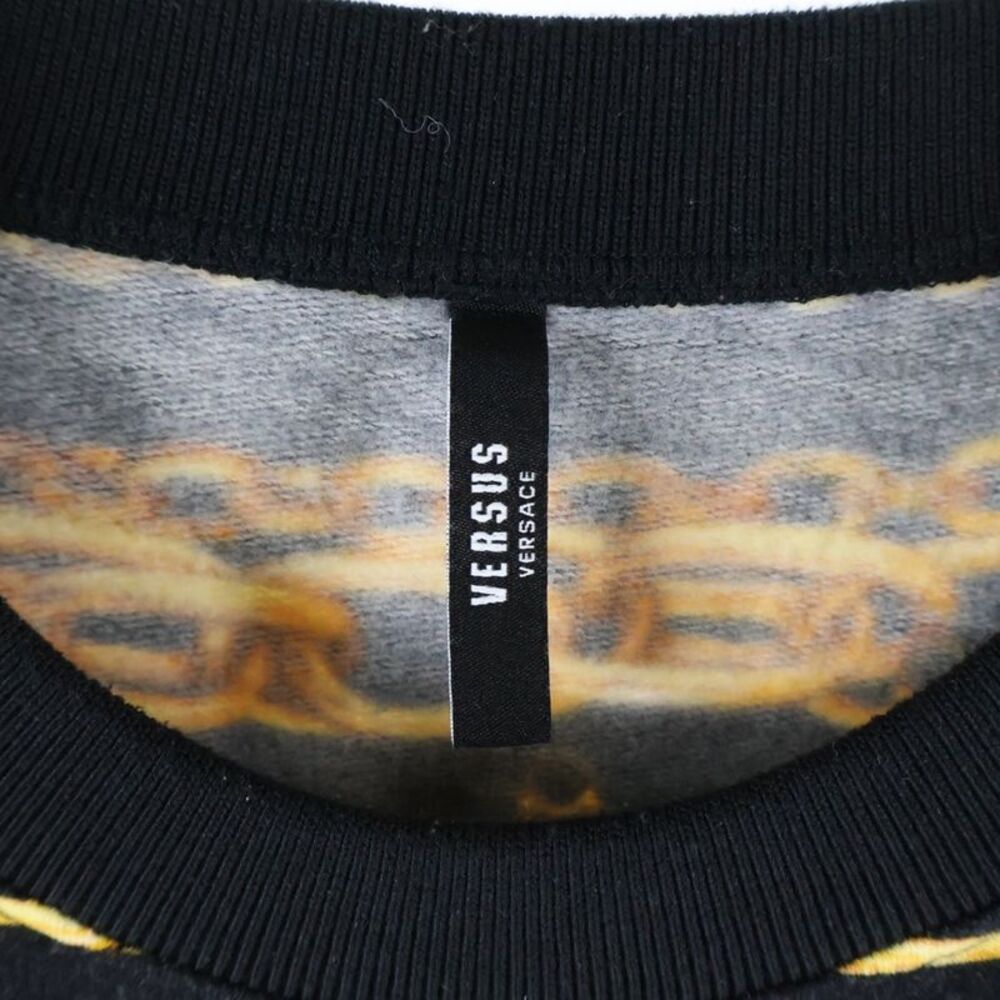 Versace All-Over Pattern Crew Neck Sweatshirt Bla… - image 7